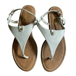 Sam Edelman Gold and Brown Women’s Flat Sandals